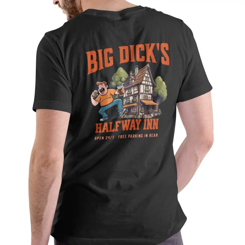 HALFWAY INN T Shirt, Unisex Cotton Menswear Top Hoodie, Sweatshirt | UrbanDripWear.com