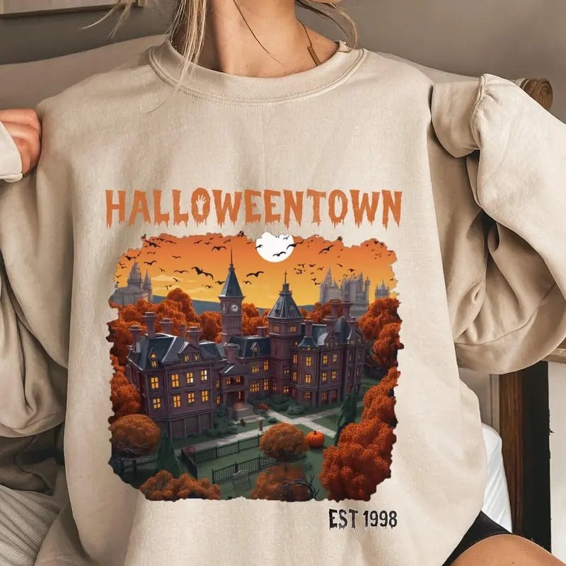 HALLOWEEN UNIVERSITY SWEATSHIRT, Halloween Sweatshirt T-Shirts, Hoodie | UrbanDripWear.com
