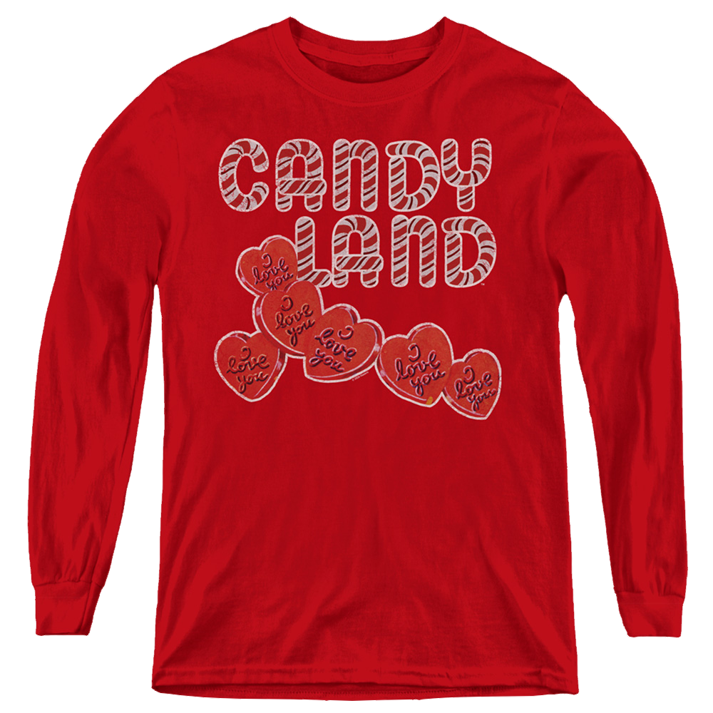 Candy Land I Love You - Youth Long Sleeve T-Shirt