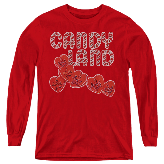 Candy Land I Love You - Youth Long Sleeve T-Shirt