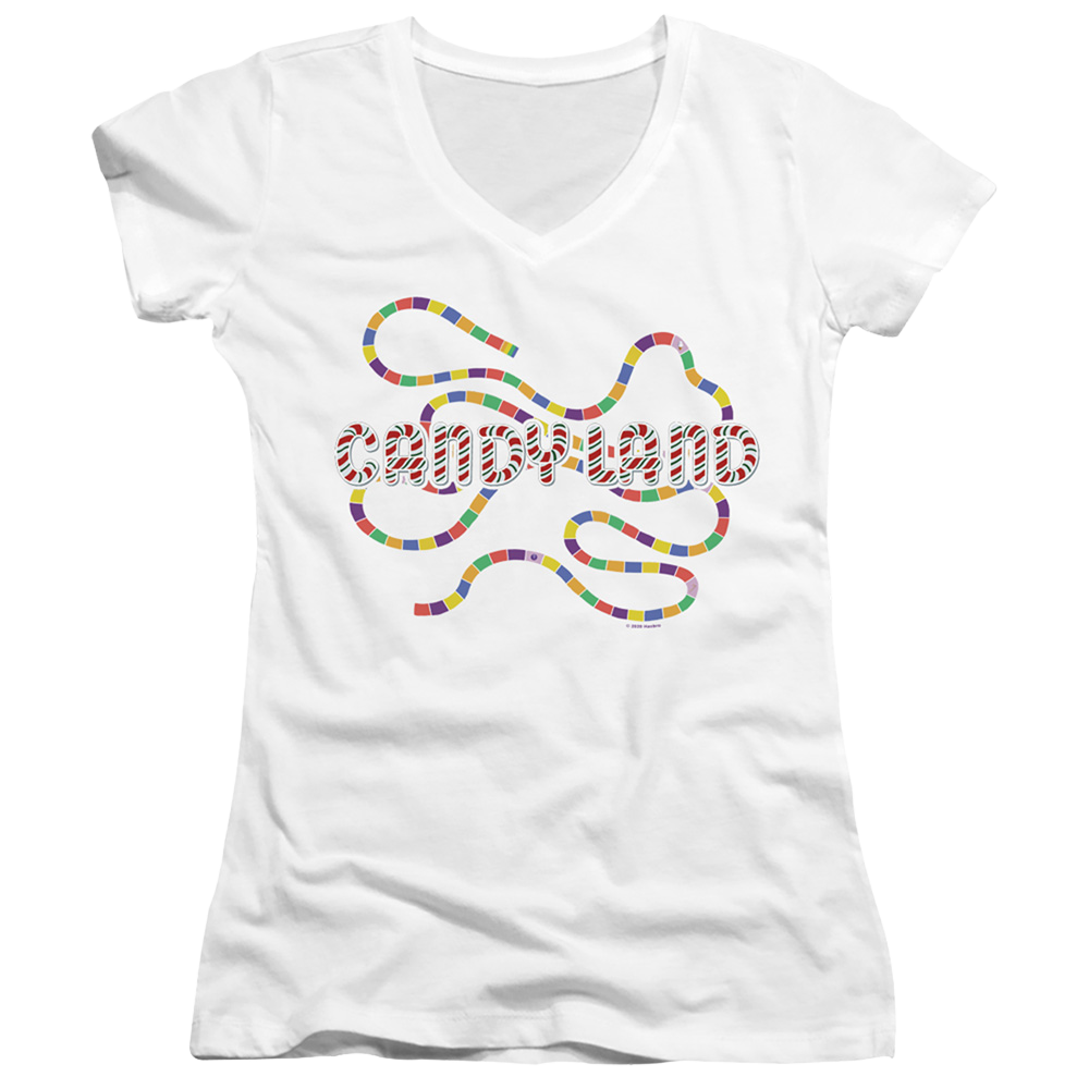 Candy Land Board - Juniors V-Neck T-Shirt