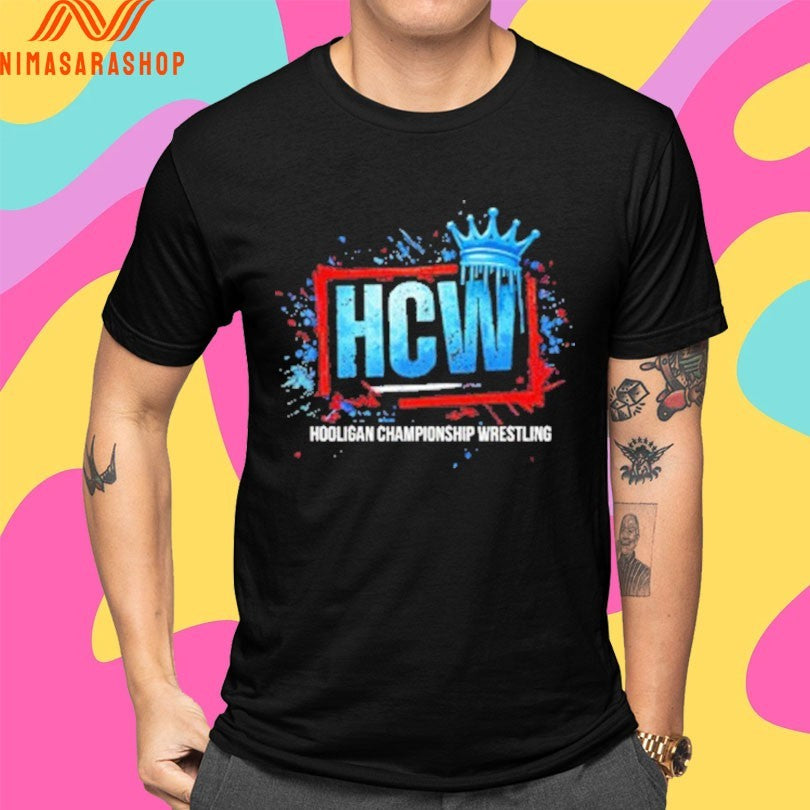 HCW Hooligan Championship Wrestling Logo Shirts