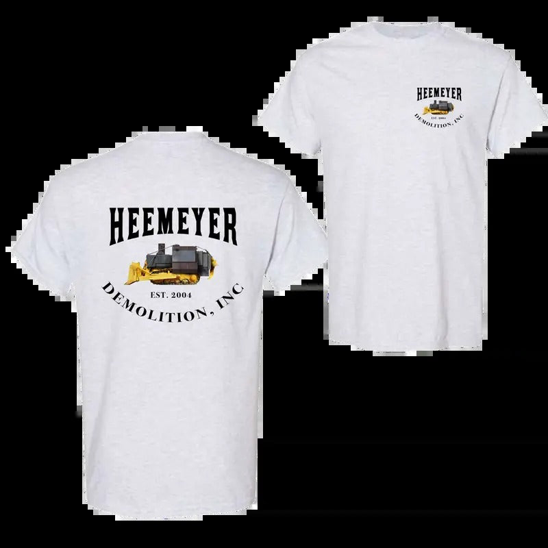 HEEMEYER DEMOLITION INC, T Shirt HEEMEYER DEMOLITION INC best selling 2024, Full Color, Full Size Classic Cotton Menswear...