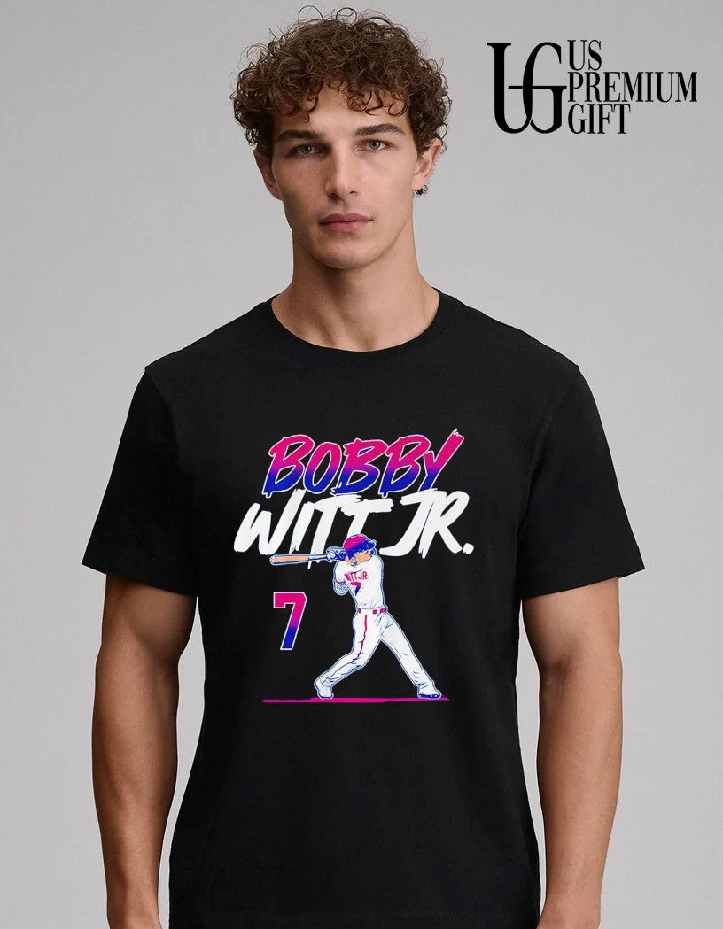 Bobby Witt Jr No 7 Kansas City Royals baseball shirt