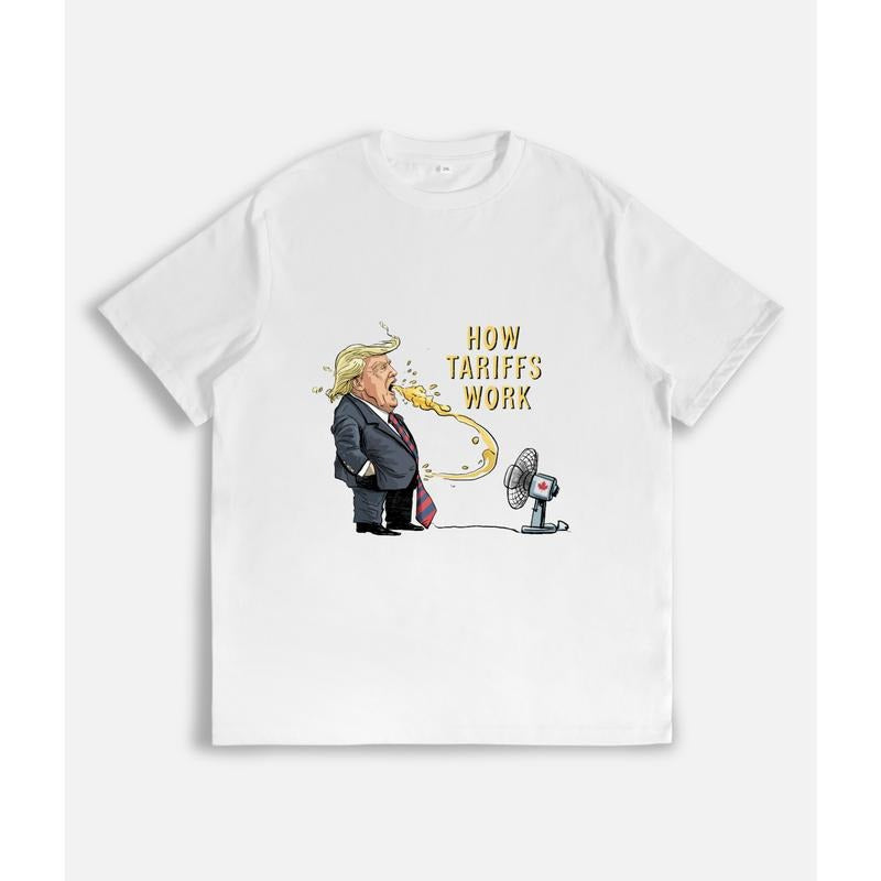HOW TARIFFS WORK TARIFFS ARE TAXES Premium T-Shirt Hoodie, Sweatshirt | UrbanDripWear.com