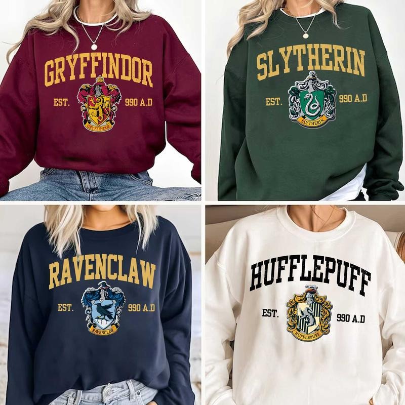HP Wizard House 02 Sweatshirt Hoodie Shirt, Gift for Fan potterhead Underwear | UrbanDripWear.com