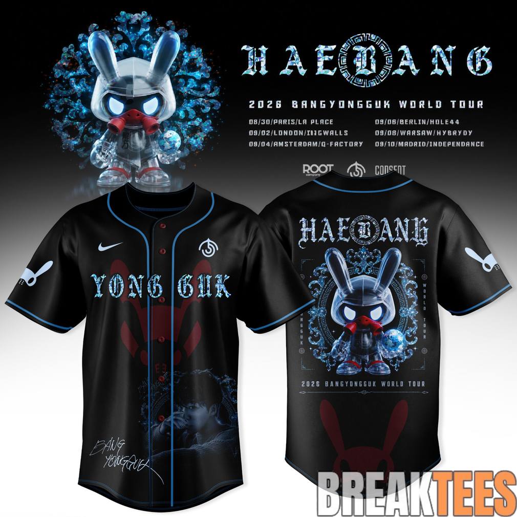 Haebang Bangyongguk World Tour 2026 Ice Phantom Baseball Jersey