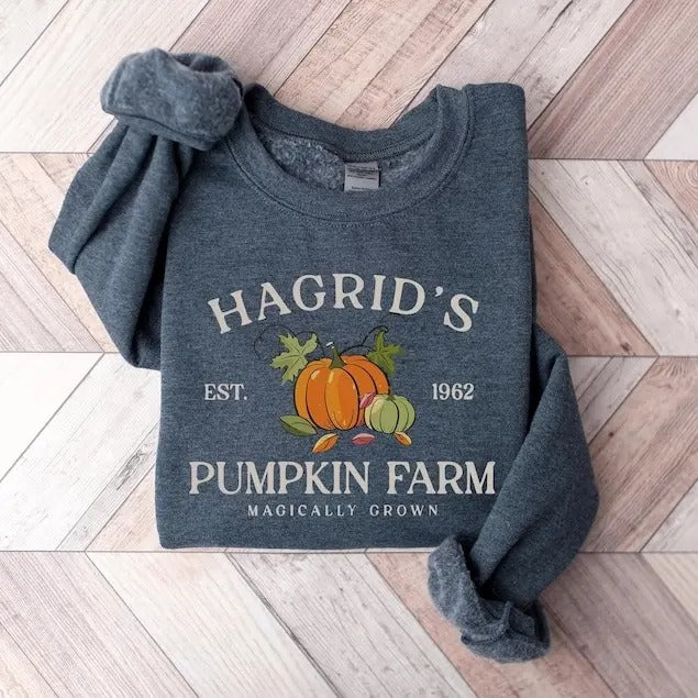 Hagrid's Pumpkin Farm Shirt, Thanksgiving 2024, Fall Sweatshirt, Halloween Sweatshirt, Pumpkin Sweatshirt, Fall...