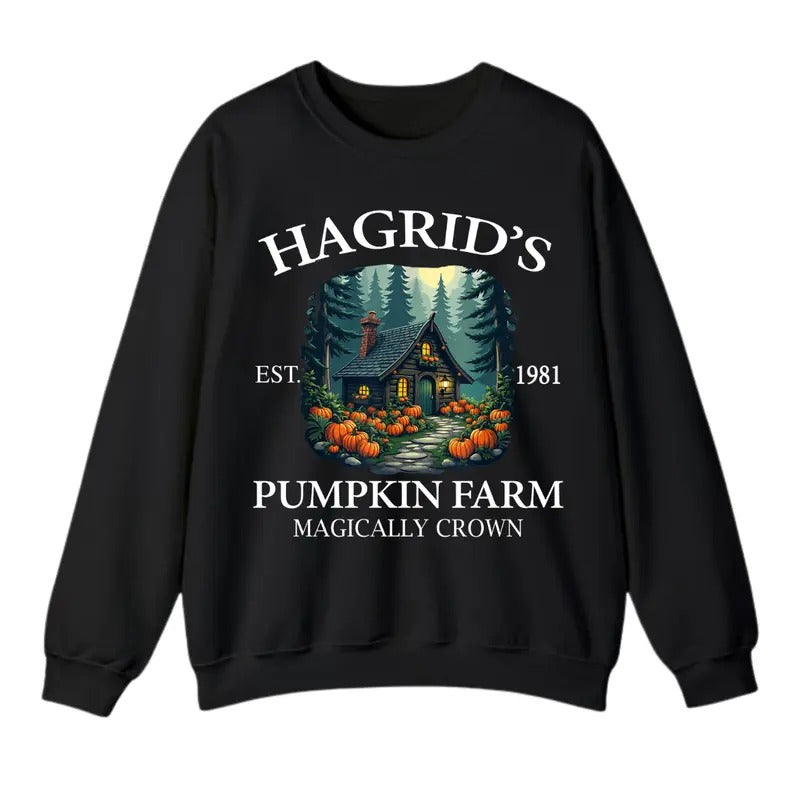 Hagrid's Pumpkin Farm Sweatshirt, Thanksgiving 2024 Sweatshirt For Men And Women, Trendy Shirt Hoodie | UrbanDripWear.com
