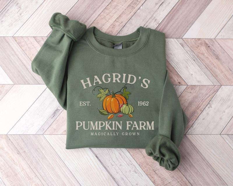 Hagrid's Pumpkin Patch Sweatshirt, Pumpkin Patch Shirt, Fall Sweatshirt, Wizard Tee, Autumn Fall Halloween Thanksgiving...