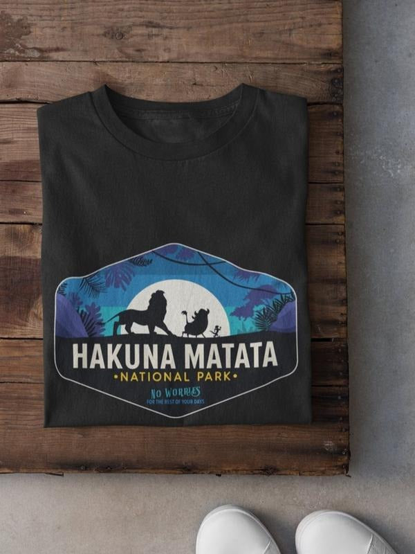 Hakunaa Manataa Tshirt, National Park T-Shirt, Animal Kingdom Shirt, Unisex, Simbaaa Shirt Gift Hoodie, Sweatshirt