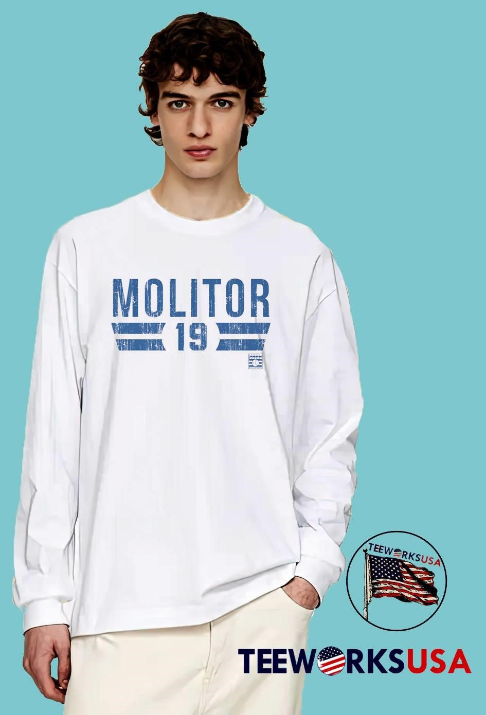 Hall of Fame Baseball Legend Molitor 19 Milwaukee Brewers Shirt