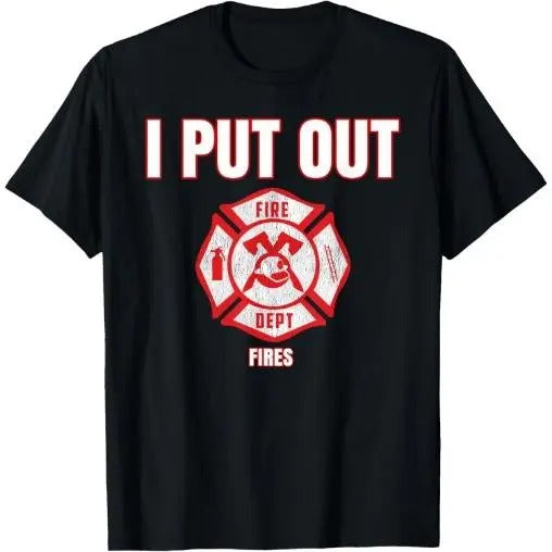 Halloween Costume Funny Firefighter I Put Out Fires Firemen T-Shirt Made in USA Hoodie, Sweatshirt | UrbanDripWear.com