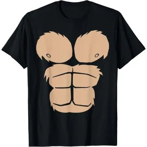 Halloween Costume Funny Monkey Gorilla Chest Suit Halloween T-Shirt Made in USA Hoodie, Sweatshirt | UrbanDripWear.com