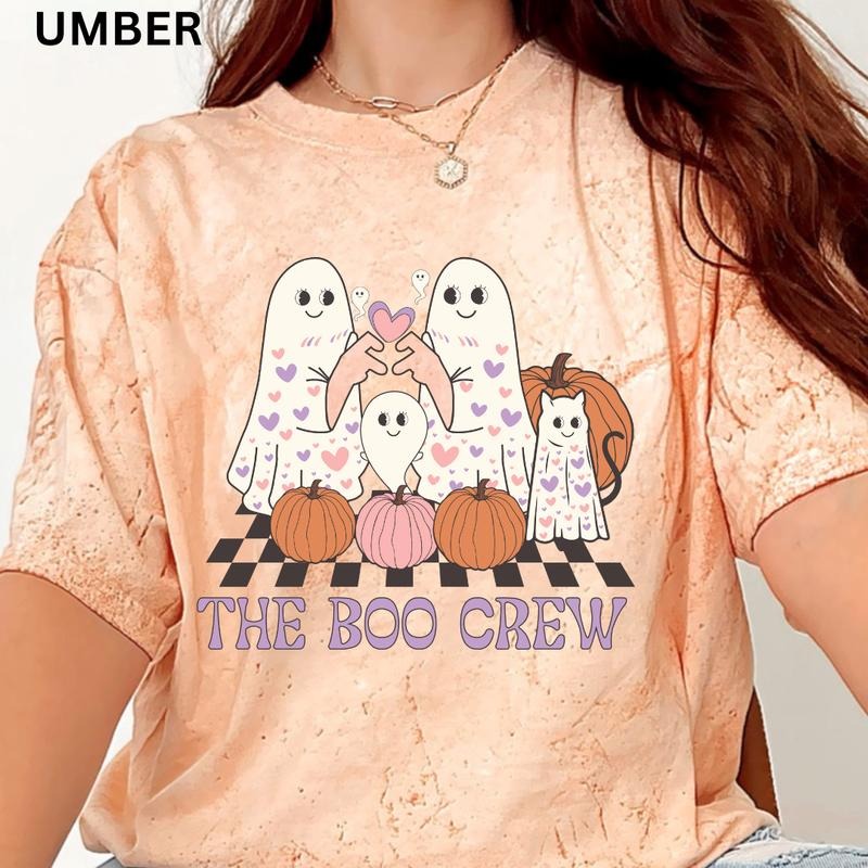 Halloween Graphic Shirt, The Boo Crew Shirt, Comfort Colors Shirt, Comfort Colors Halloween Shirt, Casual Shirt Unisex,...