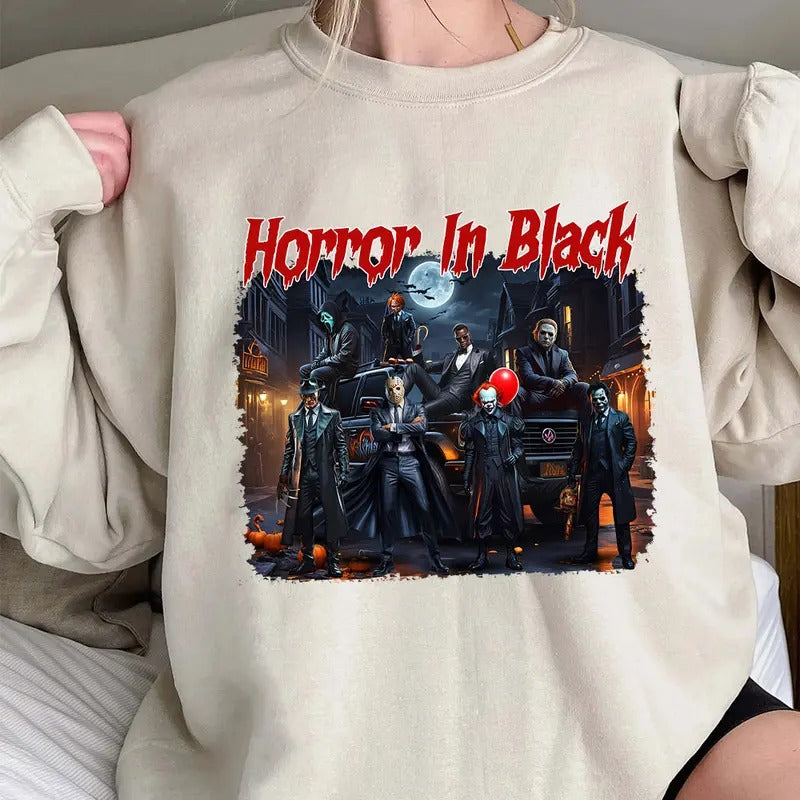 Halloween Horror Characters THUG LIFE Shirt, Halloween ThugLife Shirt Hoodie, Sweatshirt | UrbanDripWear.com