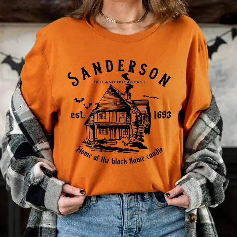 Halloween Sanderson Est 1693 Shirt, Halloween Hocus Pocus Shirt, Halloween Party Sweatshirt, Sanderson Sisters Shirt Hoodie