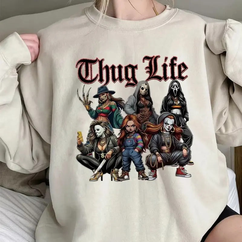 Halloween T-Shirt, Halloween Sweatshirt, Halloween Hoodie, Halloween Gift Sweaters Casual Womenswear Lady | UrbanDripWear.com