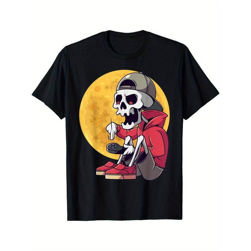 Halloween T-shirt for men Gamers Skeleton T-shirt for men Made in USA Hoodie, Sweatshirt | UrbanDripWear.com