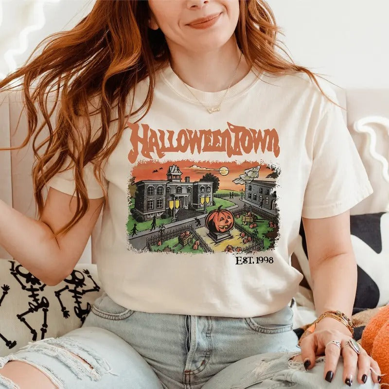 Halloween Town Shirt, Halloween Town Est 1998, Halloween Sweatshirt, Halloween Pumpkin Shirt, Halloween Party...