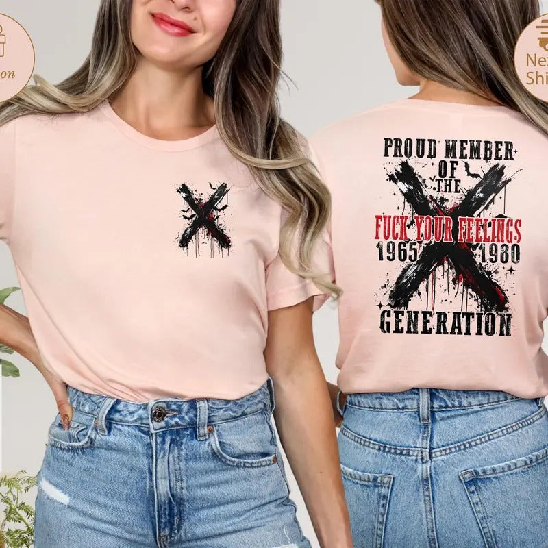 Halloween X Generation Shirt Proud Member Of The X Generation Shirt Gen X Halloween Shirt Funny Gen X Tee X Generation...