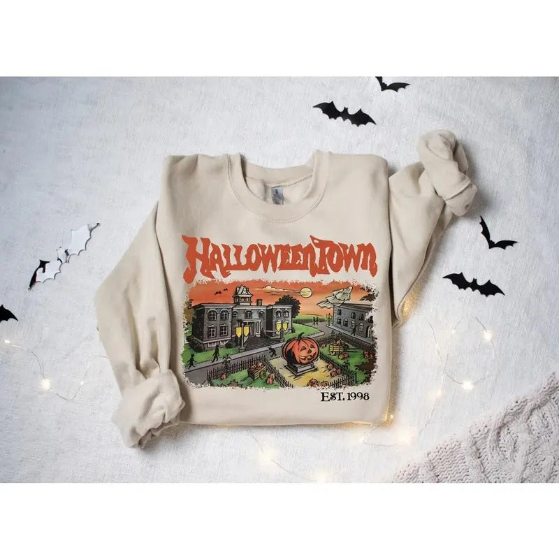 Halloweentown Est 1998 Sweatshirt T-Shirts, Hoodie | UrbanDripWear.com