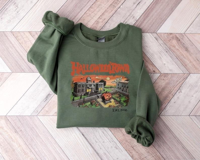 Halloweentown Est 1998 Sweatshirt, Halloweentown University, Retro Halloweentown Sweatshirt, Fall Sweatshirt, Halloween...