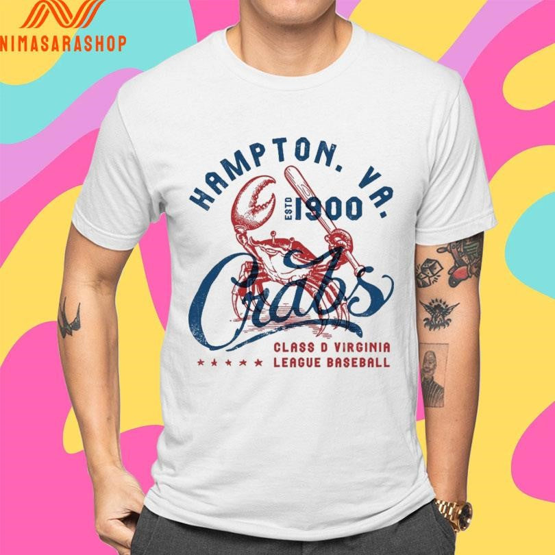 Hampton Va Estd 1900 Class D Virginia League Baseball Shirts