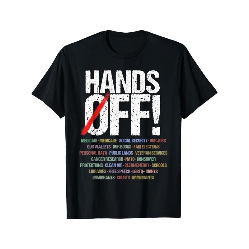 Hands Off Protest T-Shirt Hoodie Sweatshirt | UrbanDripWear.com