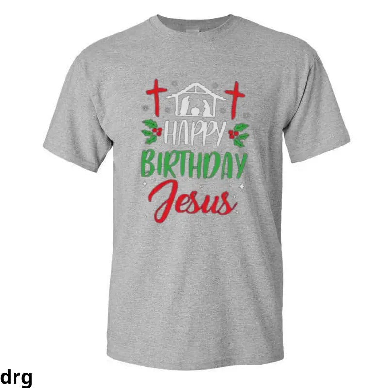 Happy Birthday Jesus T-Shirt, Christian Christmas Tee with Nativity Scene and Festive Design, Comfortable and Stylish...