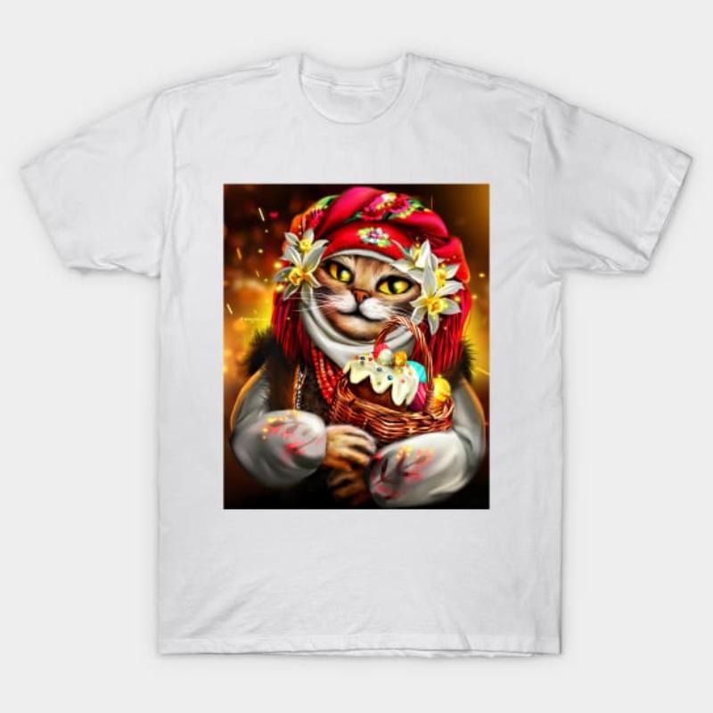 Happy Easter Ukrainian cat T-Shirt Hoodie, Sweatshirt | UrbanDripWear.com