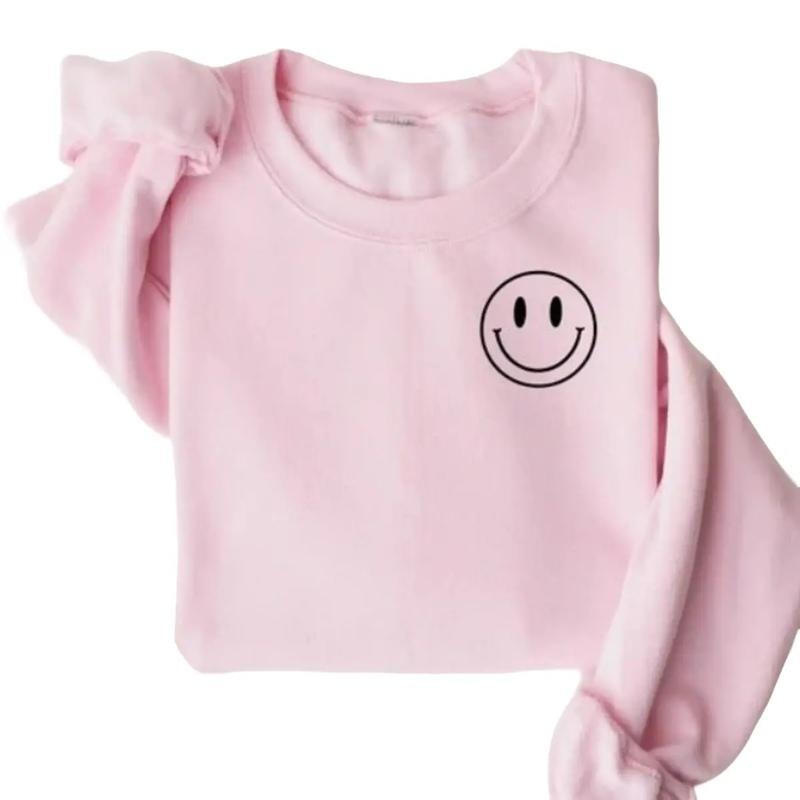 Happy Face Sweatshirt, Smile Crewneck T-Shirts, Sweatshirt, Hoodie | UrbanDripWear.com