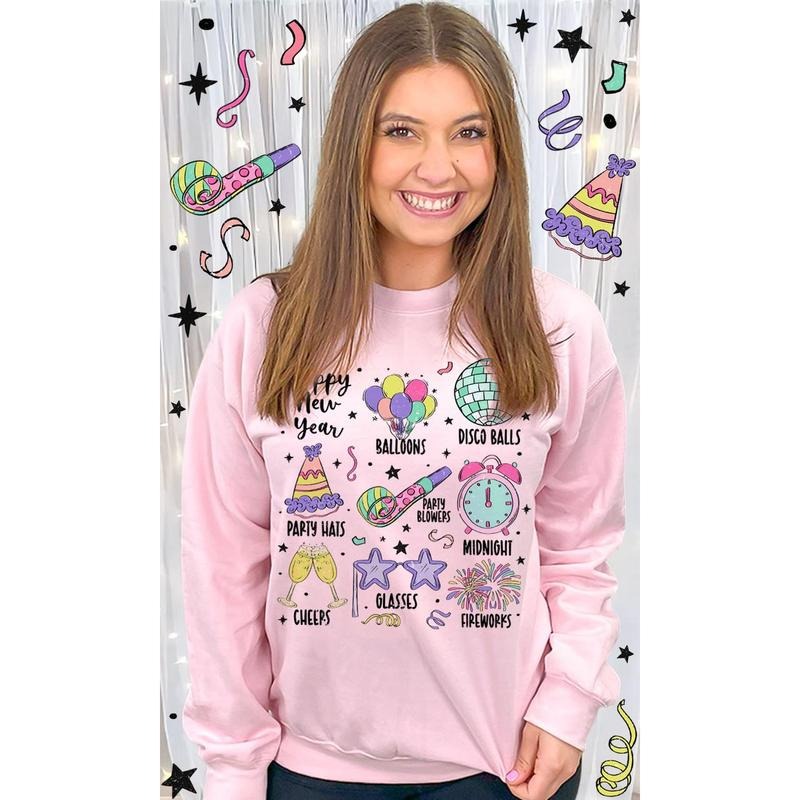 Happy New Year Things Graphic Sweatshirt T-Shirts, Hoodie | UrbanDripWear.com