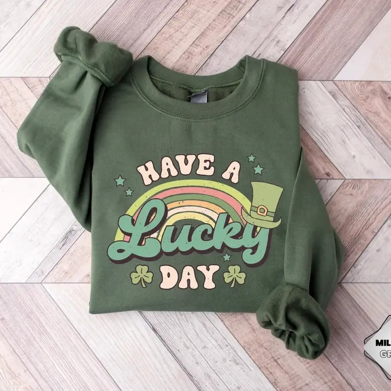 Happy Patrick's Day Shamrock Sweatshirt, Hoodie, T-Shirt | UrbanDripWear.com