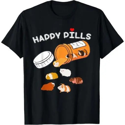Happy Pill Guinea Pig T-Shirt Made in USA Hoodie, Sweatshirt | UrbanDripWear.com