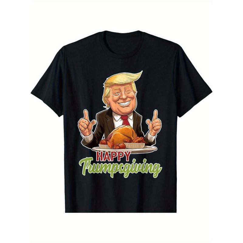 Happy Trumpsgiving - Donald Trump Dinner With Turkey T-Shirt made in usa Hoodie, Sweatshirt | UrbanDripWear.com