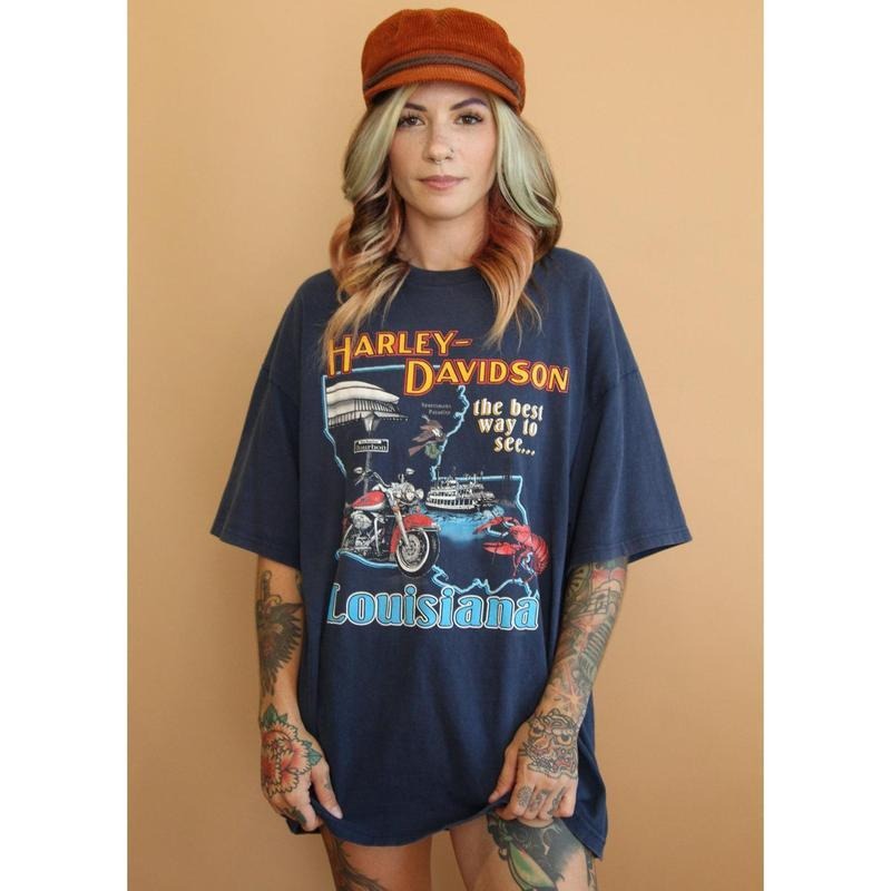 Harley Vintage T-shirt Davidson Tee Soft Thin 90s Shirt Biker Graphic Motorcycle Hoodie, Sweatshirt | UrbanDripWear.com