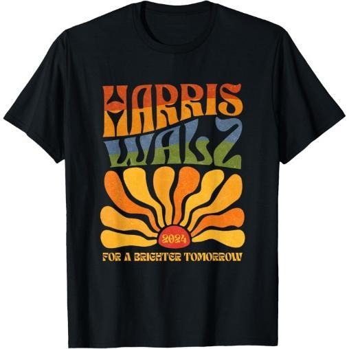 Harris Waltz For A Brighter Tomorrow Boho Aesthetic T-Shirt made in usa Hoodie, Sweatshirt | UrbanDripWear.com