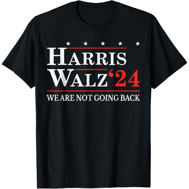 Harris Waltz We Are Not Going Back Kamala Harris 2024 T-Shirt made in usa Hoodie, Sweatshirt | UrbanDripWear.com