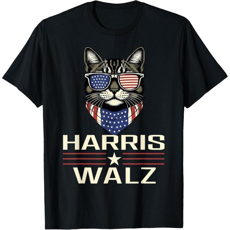 Harris Walz 2024 Childless Cat Lady Democratic VP President T-Shirt made in usa Hoodie, Sweatshirt | UrbanDripWear.com