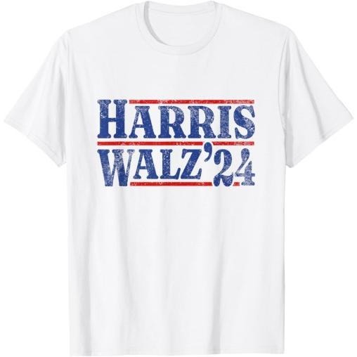 Harris Walz 2024 Retro T-Shirt made in usa Hoodie, Sweatshirt | UrbanDripWear.com