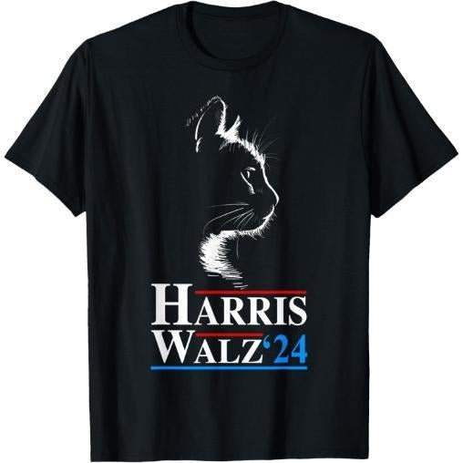Harris Walz Waltz 2024 President Election Funny Cat Ladies T-Shirt made in usa Hoodie, Sweatshirt | UrbanDripWear.com