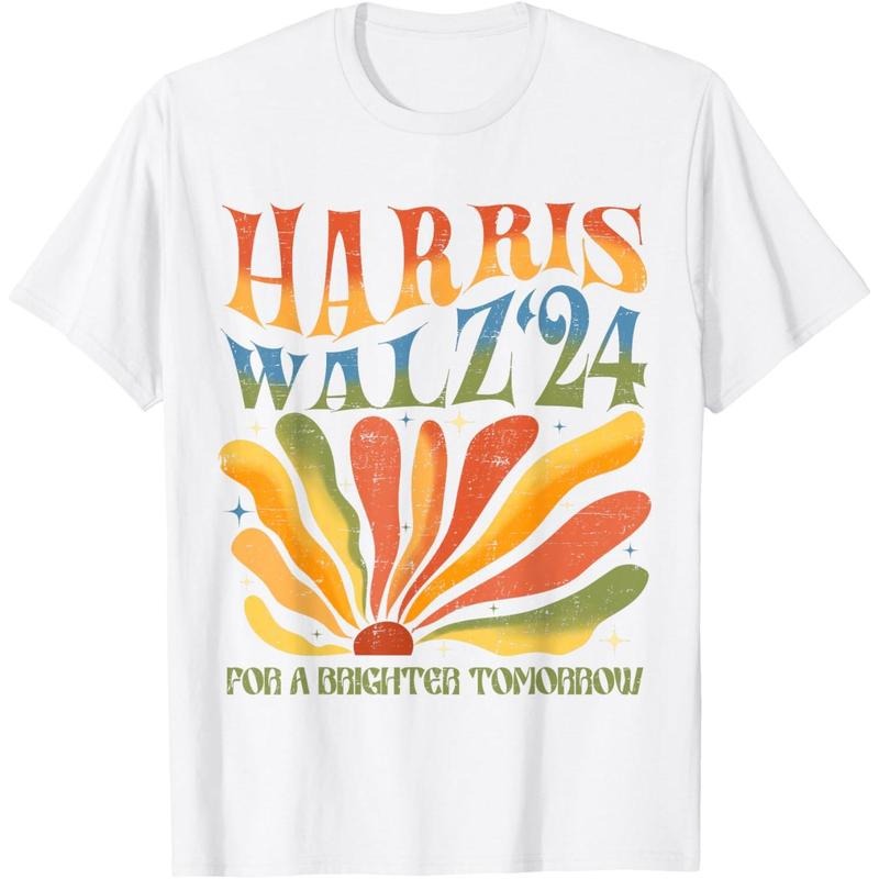 Harris Walz for A Brighter Tomorrow Kamala Harris Walz 2024 T-Shirt made in usa Hoodie, Sweatshirt | UrbanDripWear.com
