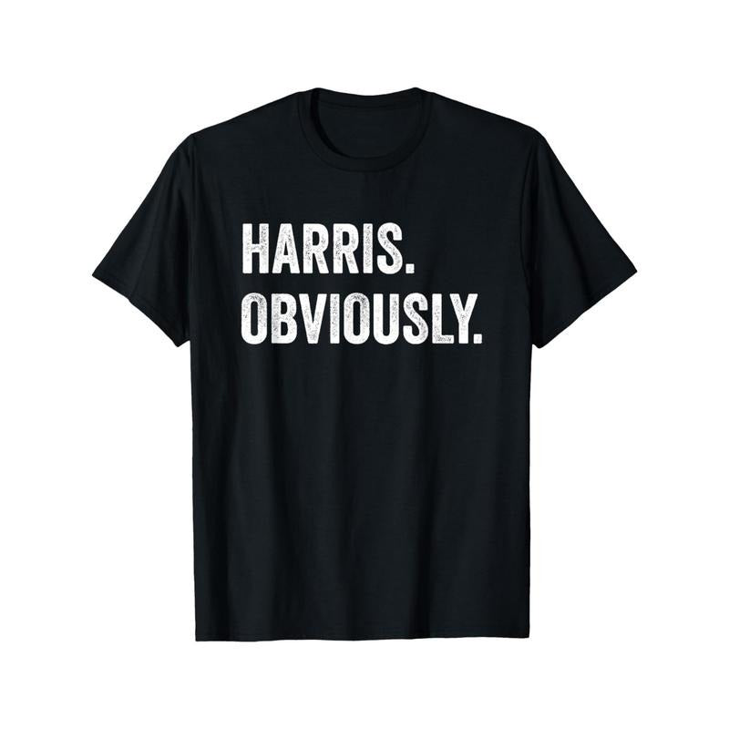 Harris. Obviously. A Vote For 2024 President Kamala Harris T-Shirt Hoodie, Sweatshirt | UrbanDripWear.com