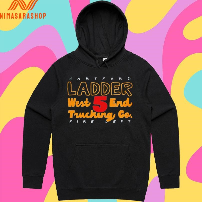 Hartford Ladder West 5 End Trucking Co Fire Dept Shirts
