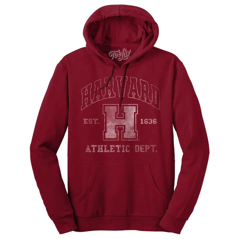 Harvard Athletic Department Pullover Hooded Sweashirt - Crimson T-Shirts, Hoodie, Sweatshirt | UrbanDripWear.com