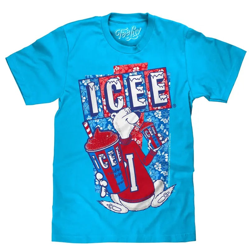 Hawaiian ICEE Polar Bear T-Shirt - Blue Hoodie, Sweatshirt | UrbanDripWear.com