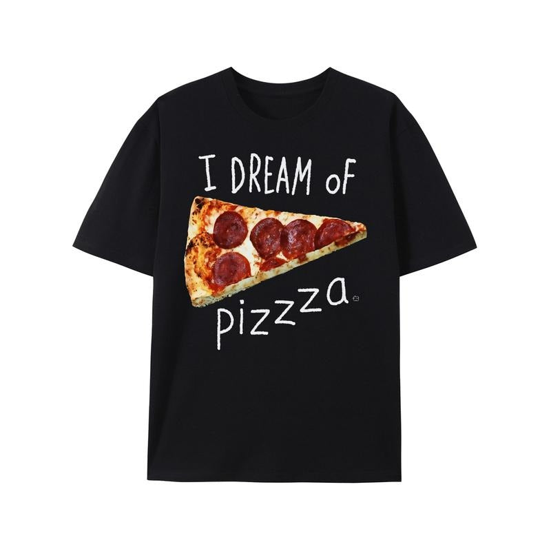Haywood & Main I Dream Of Pizza Graphic Cotton Short-Sleeve T-Shirt made in usa Hoodie, Sweatshirt | UrbanDripWear.com