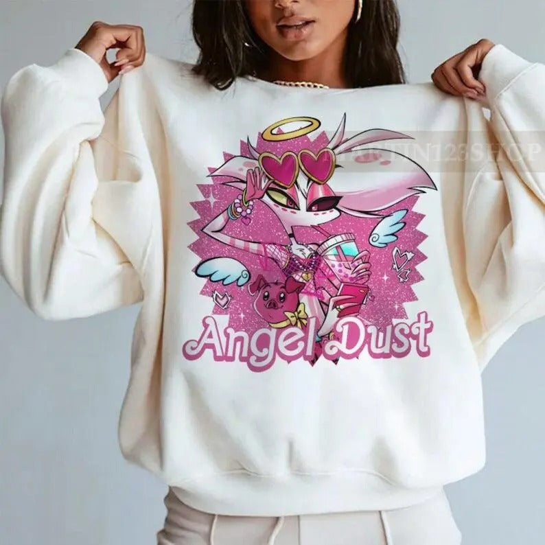 Hazbin Hotel Angel Dust And Fat Nugget Hazbin Hotel Characters Sweatshirts T-Shirts, Hoodie | UrbanDripWear.com