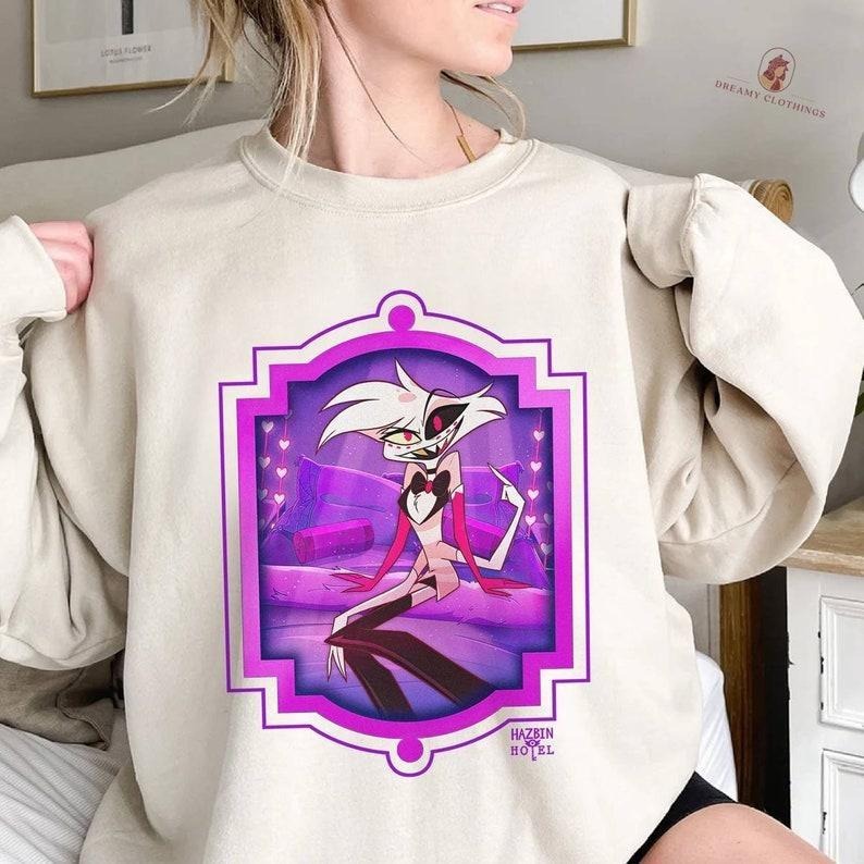 Hazbin Hotel Angel Dust Charlie Sweatshirt T-Shirts, Hoodie | UrbanDripWear.com